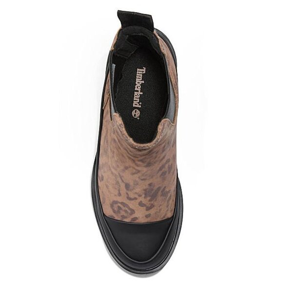 Timberland Kori Park 2.0 Chelsea Boots Size 9 Leopard Black Heel Lug Sole NEW - Picture 3 of 15